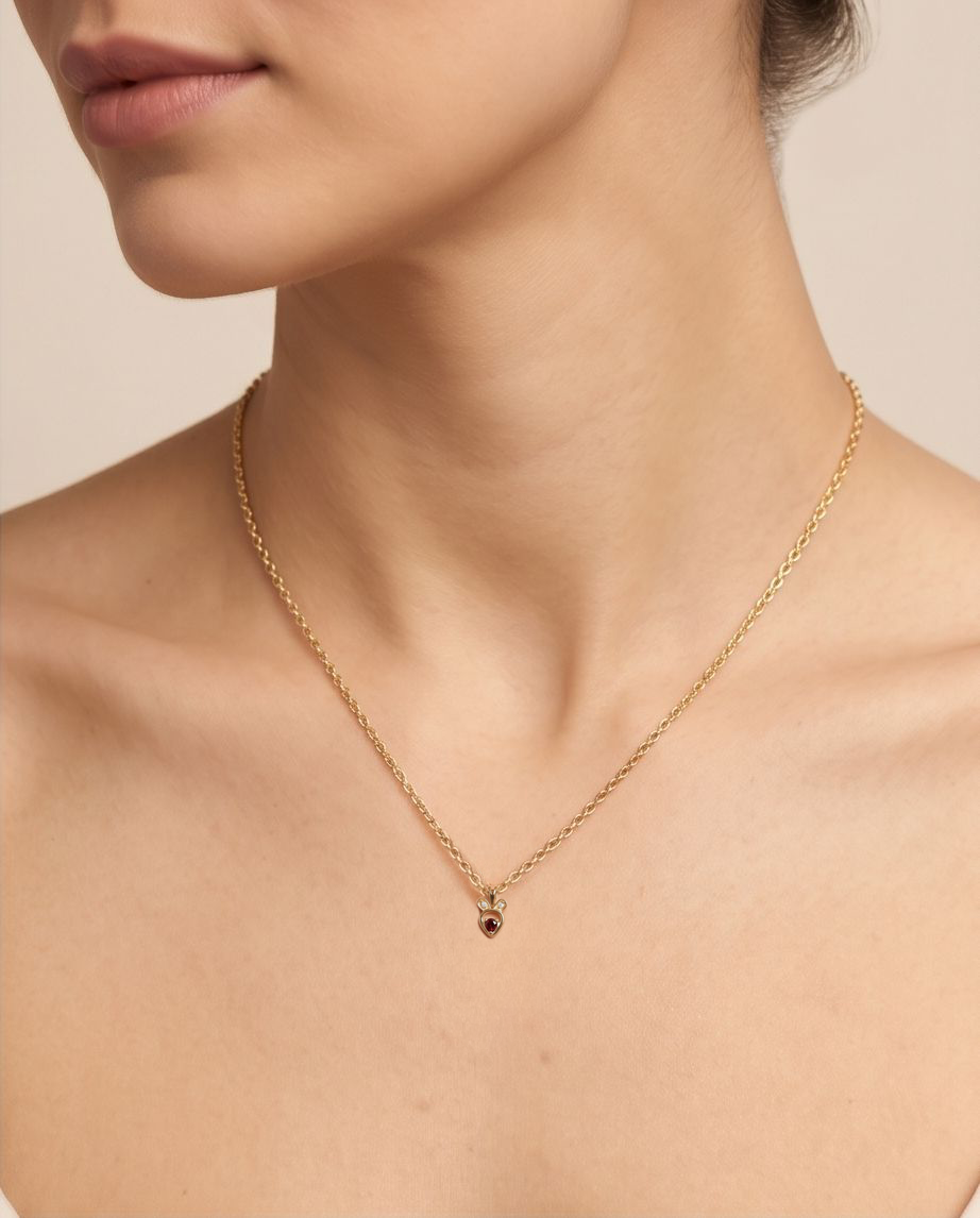 Crimson Bunny Pendant