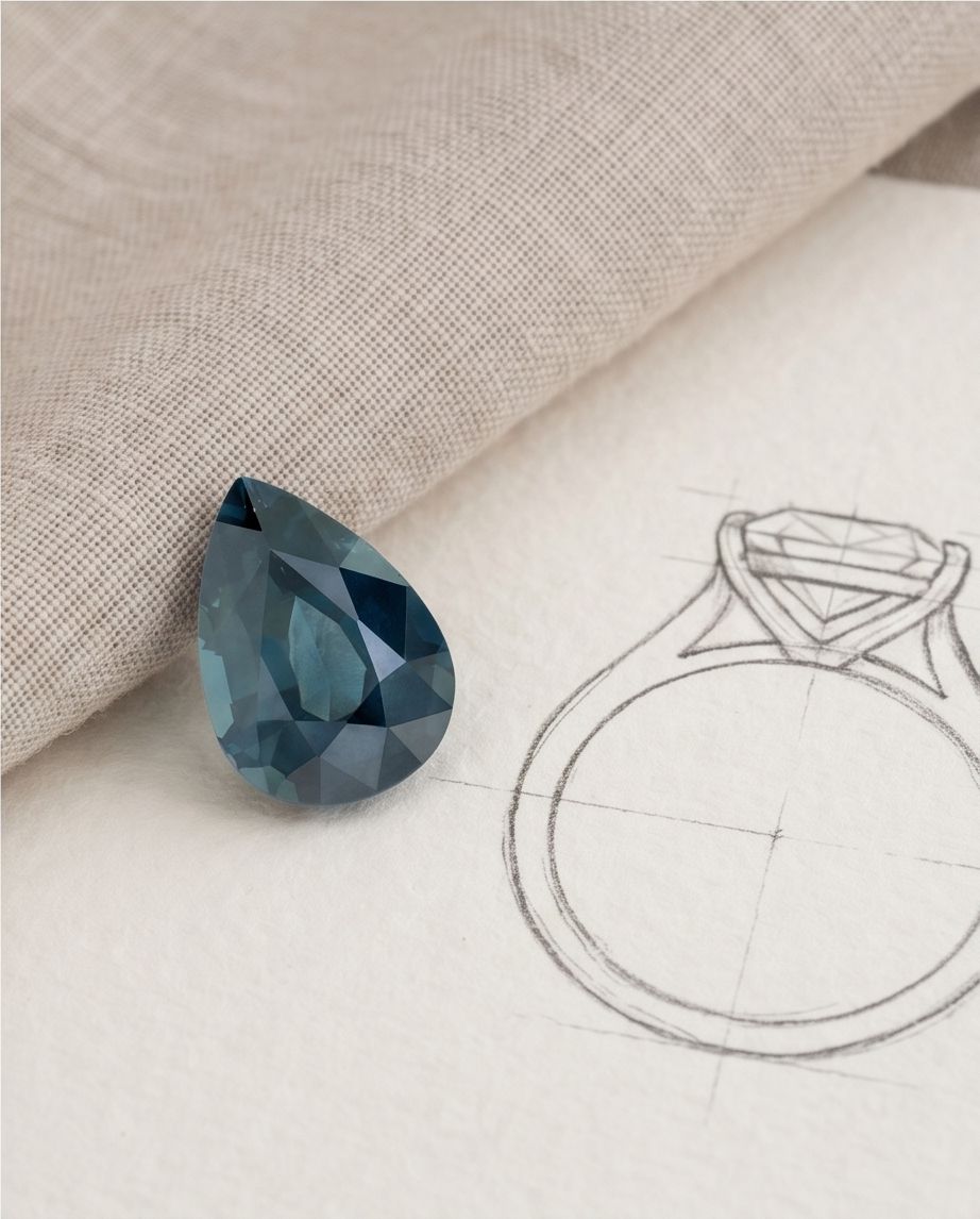 6.57 carat Blue Sapphire