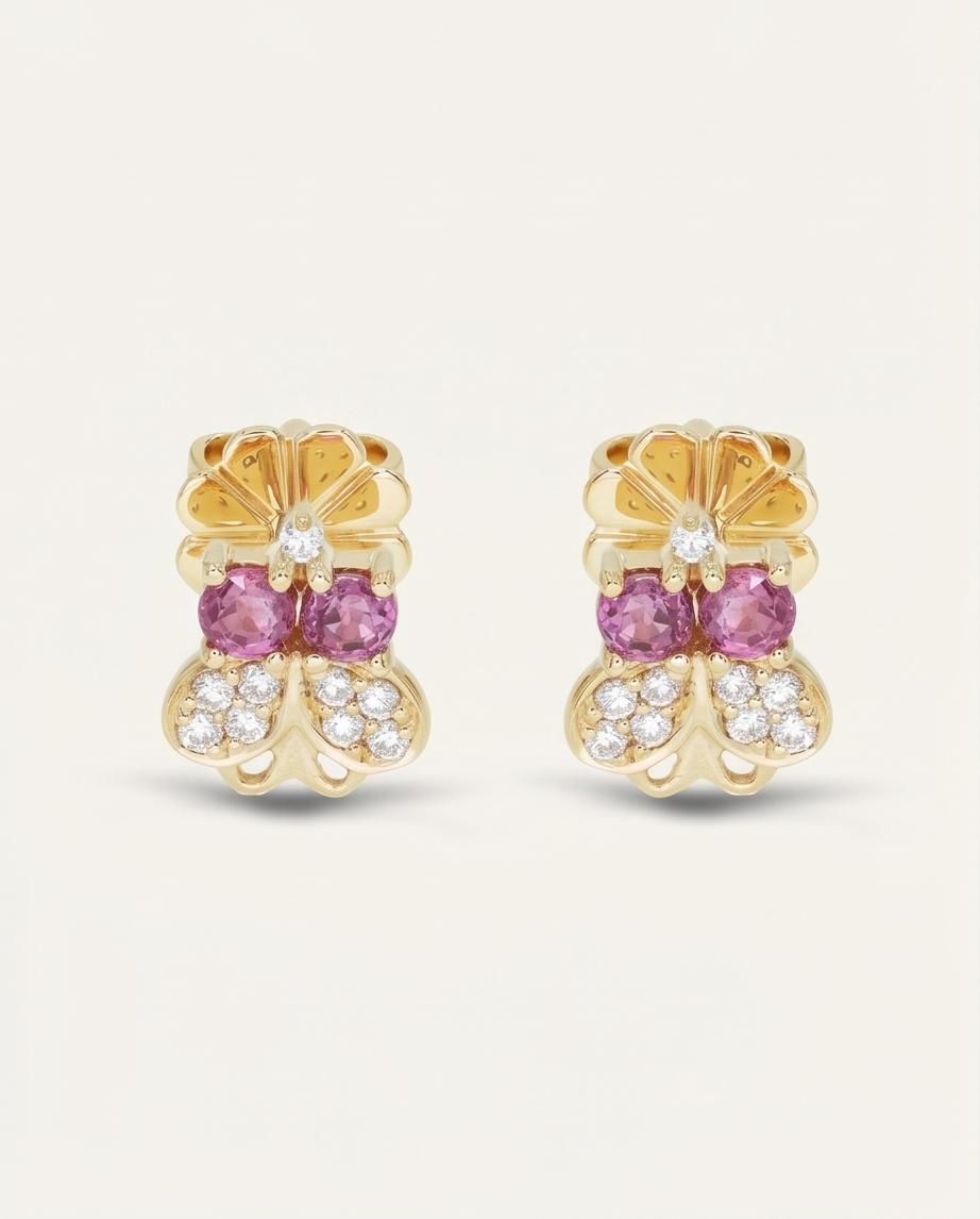 Rose Flutter Earring