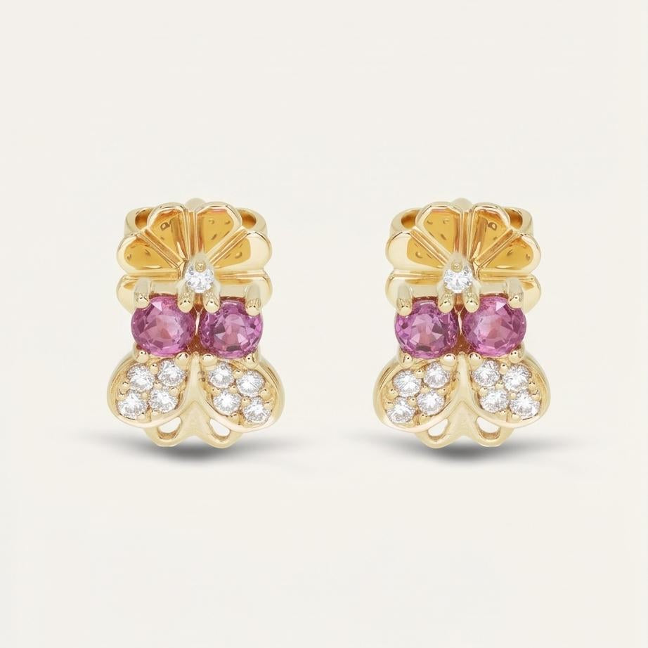 Rose Flutter Earring