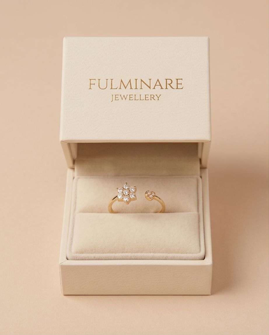 Floral Heart Ring