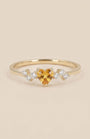 Amber Heart Ring