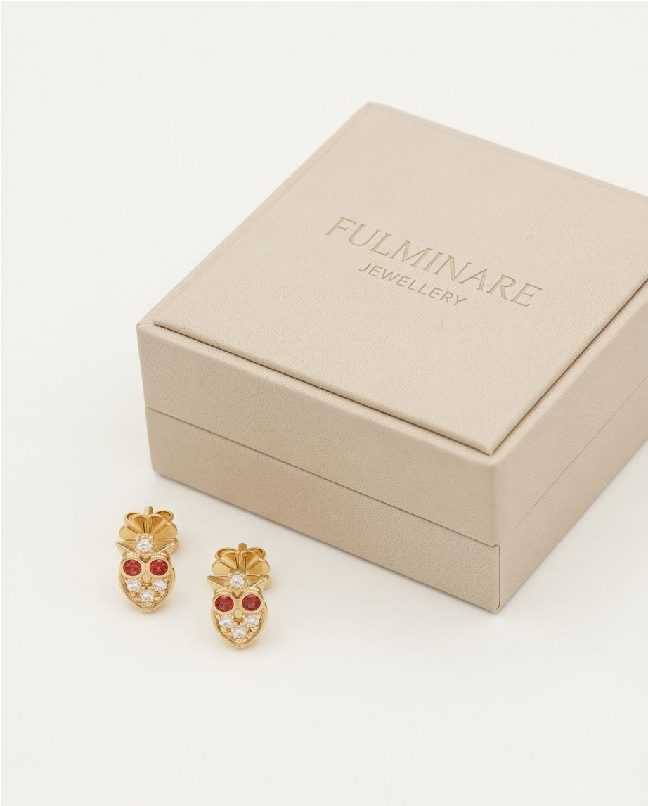 Celestial Owl Earring