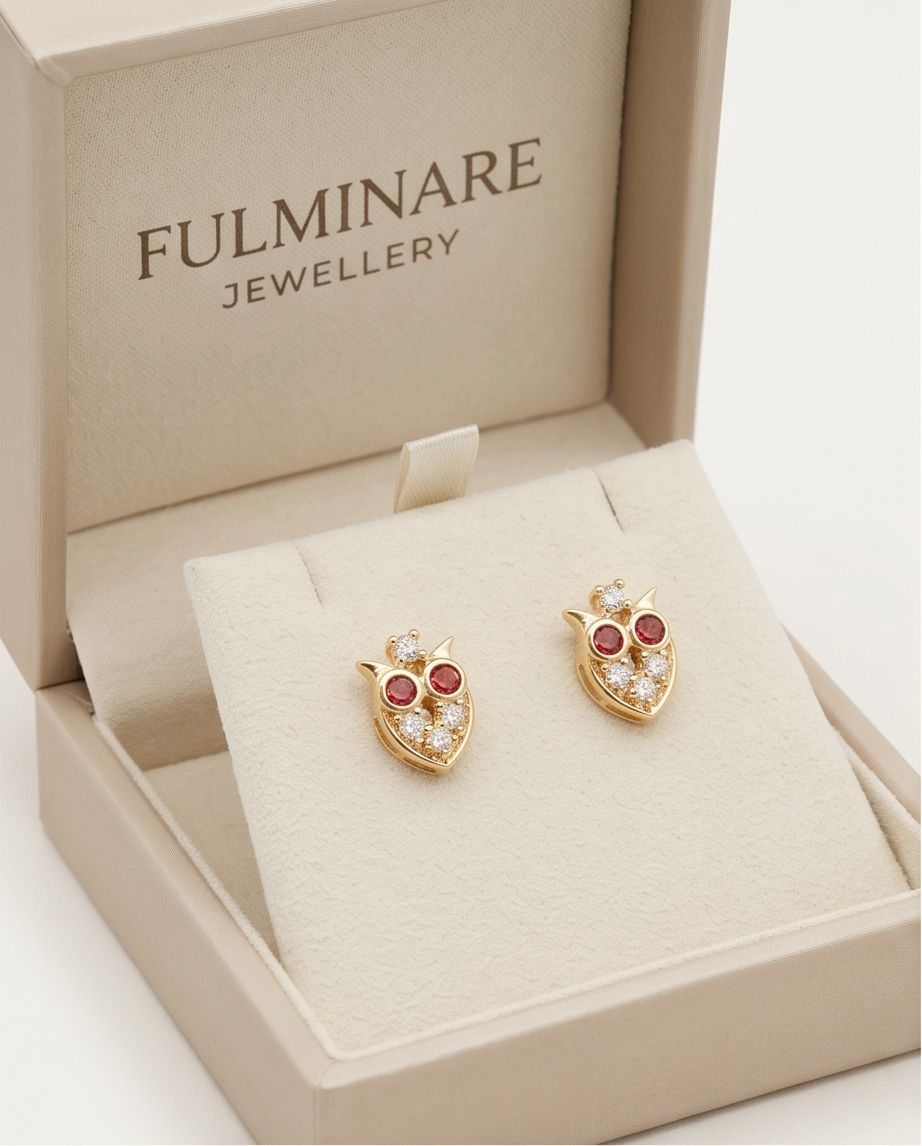 Celestial Owl Earring