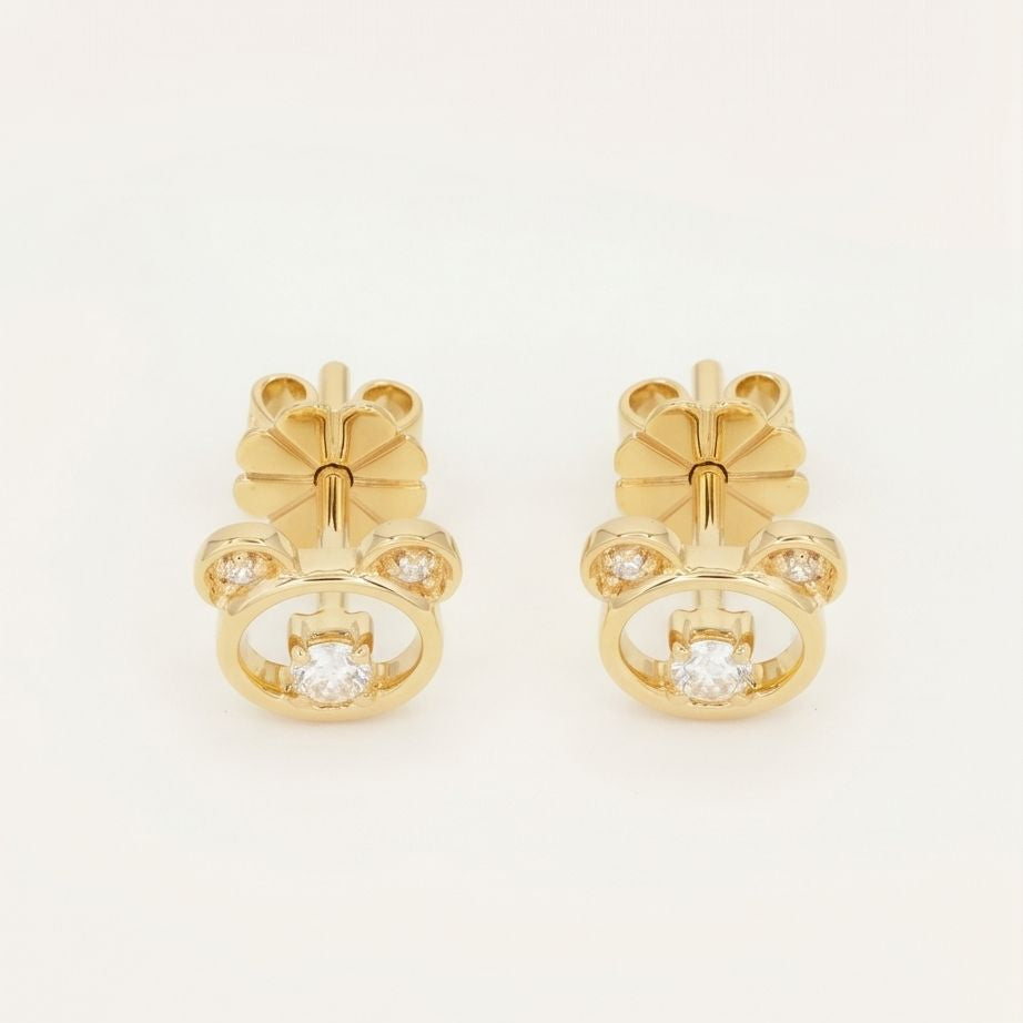 Opaline Bear Earring
