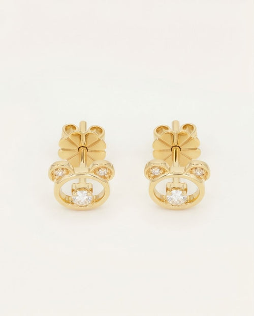 Opaline Bear Earring