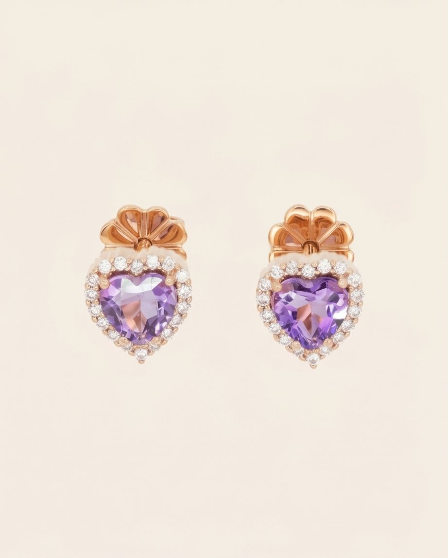 Regal Amethyst Earring