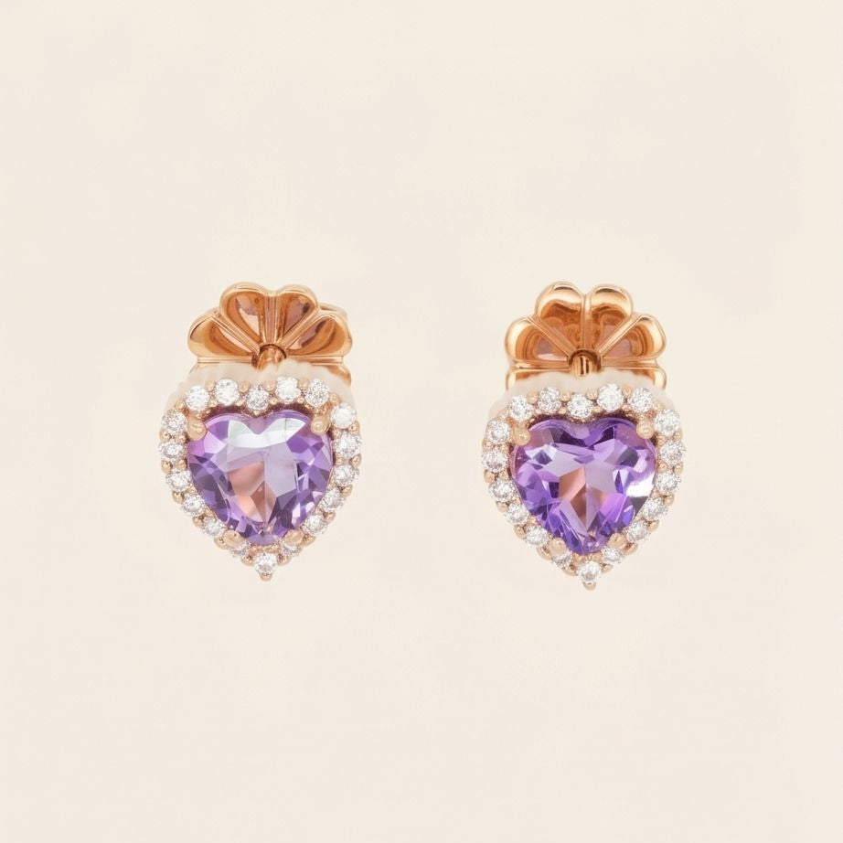Regal Amethyst Earring