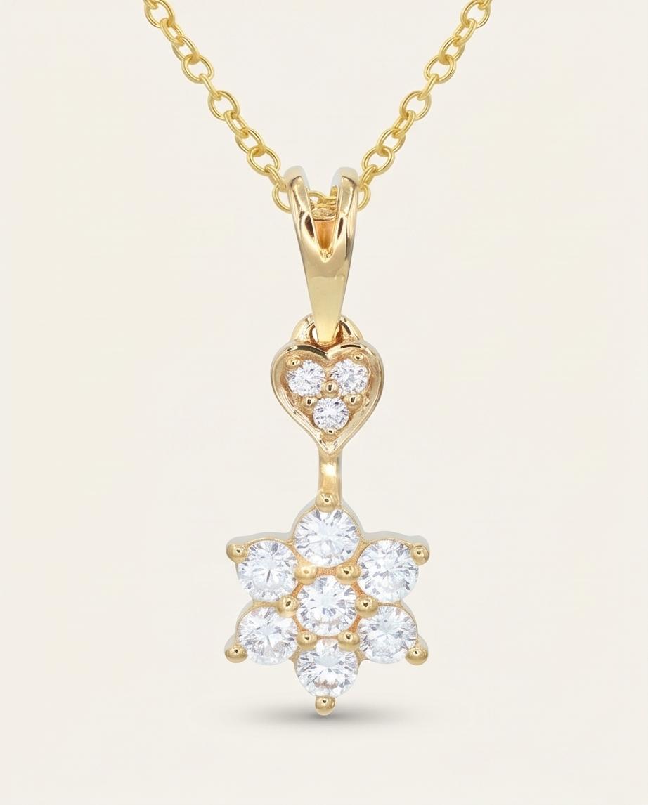 Floral Heart Pendant