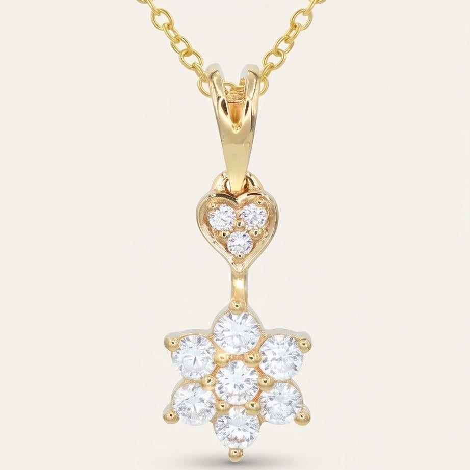 Floral Heart Pendant