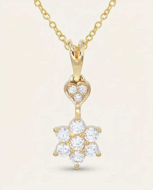 Floral Heart Pendant