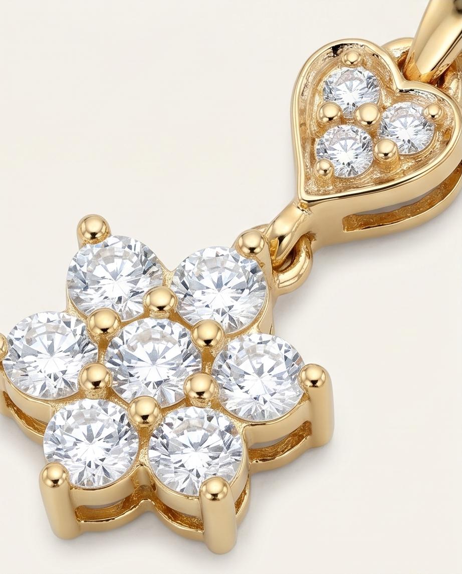 Floral Heart Pendant