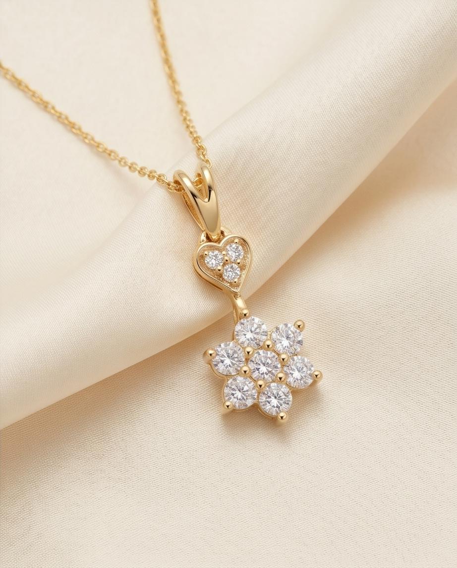 Floral Heart Pendant
