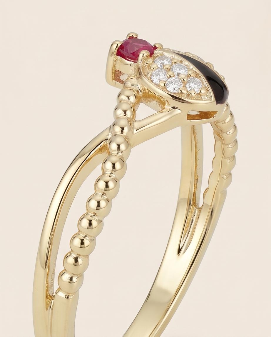 Ladybug Spark Ring