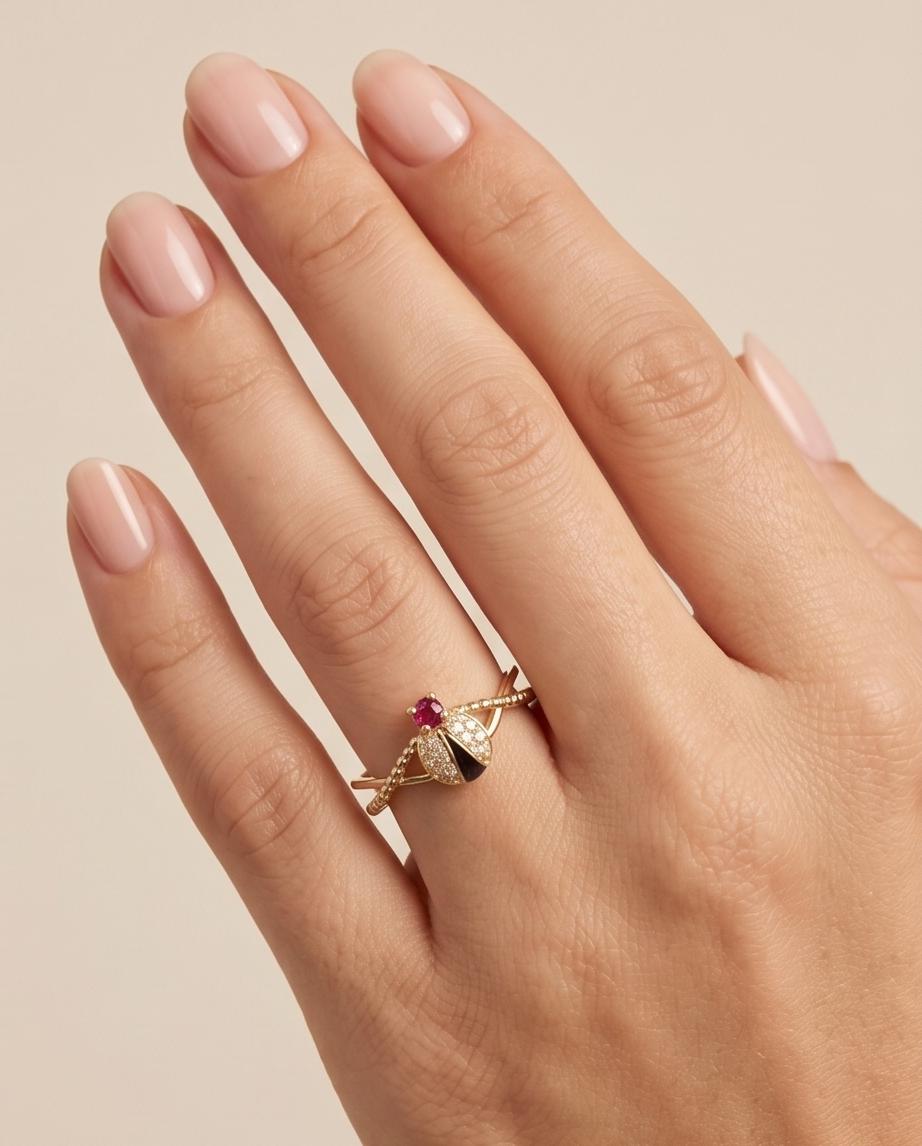 Ladybug Spark Ring
