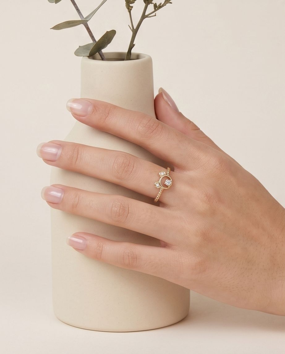 Opaline Bear Ring