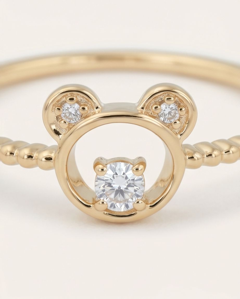 Opaline Bear Ring