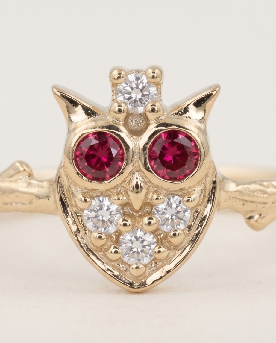 Celestial Owl Ring