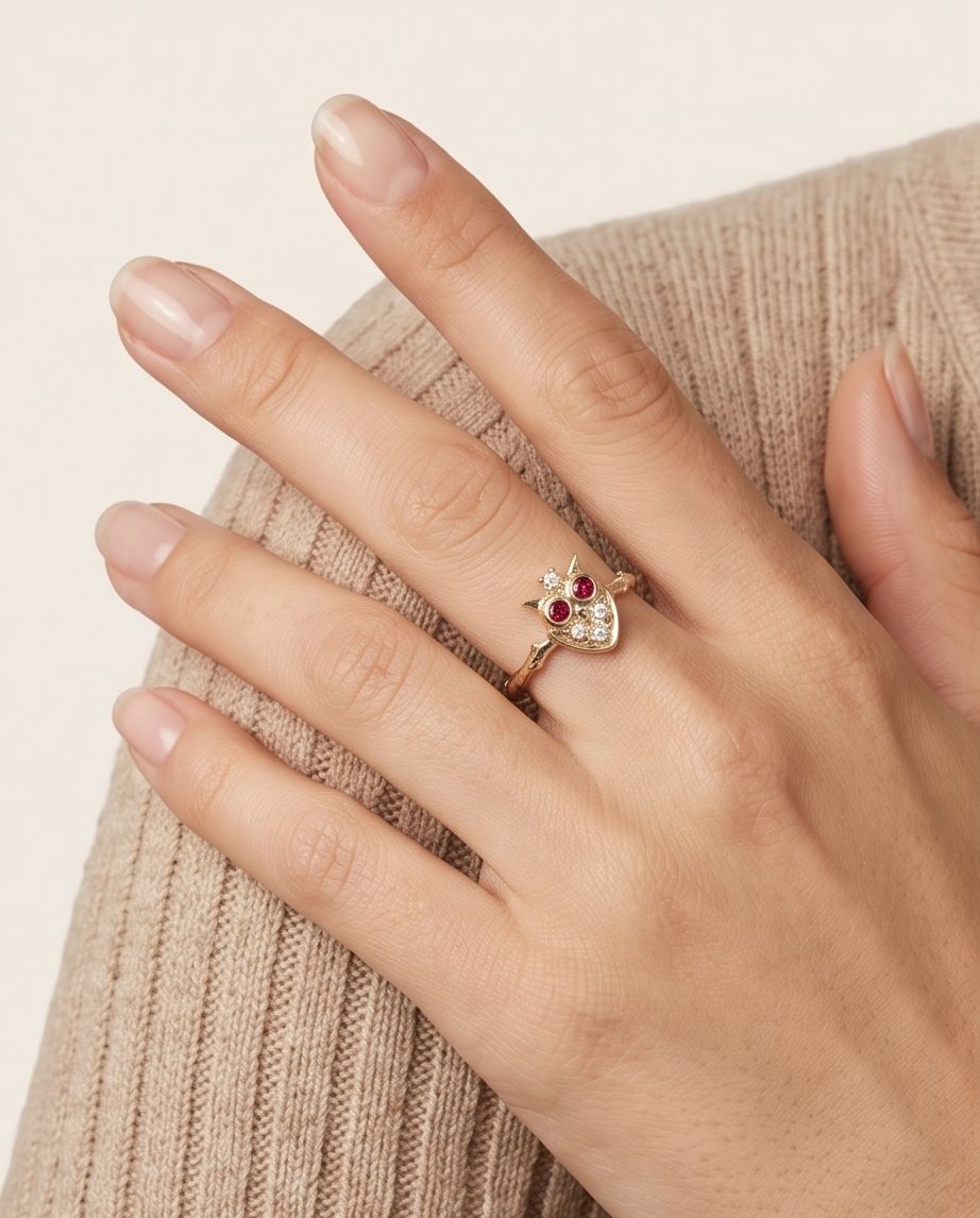 Celestial Owl Ring