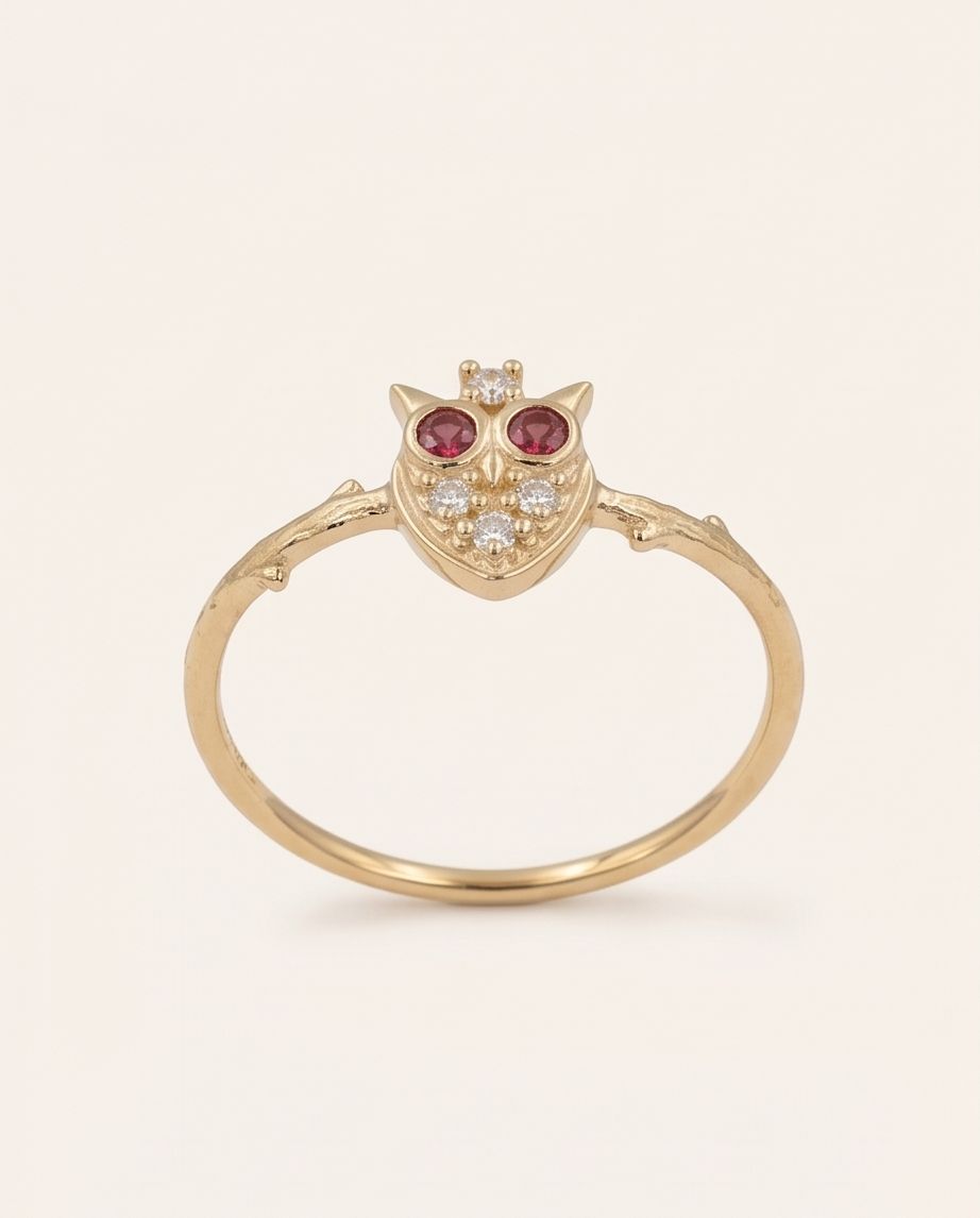 Celestial Owl Ring