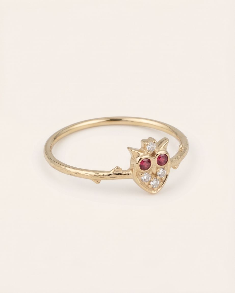 Celestial Owl Ring