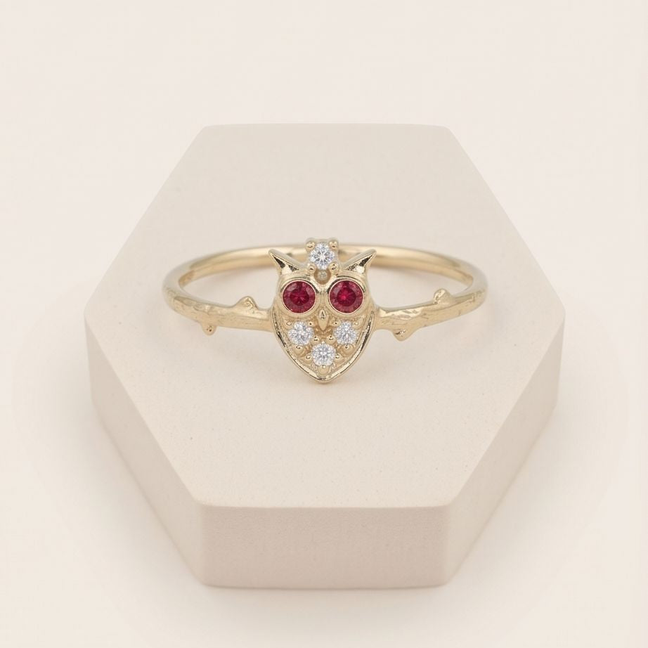 Celestial Owl Ring