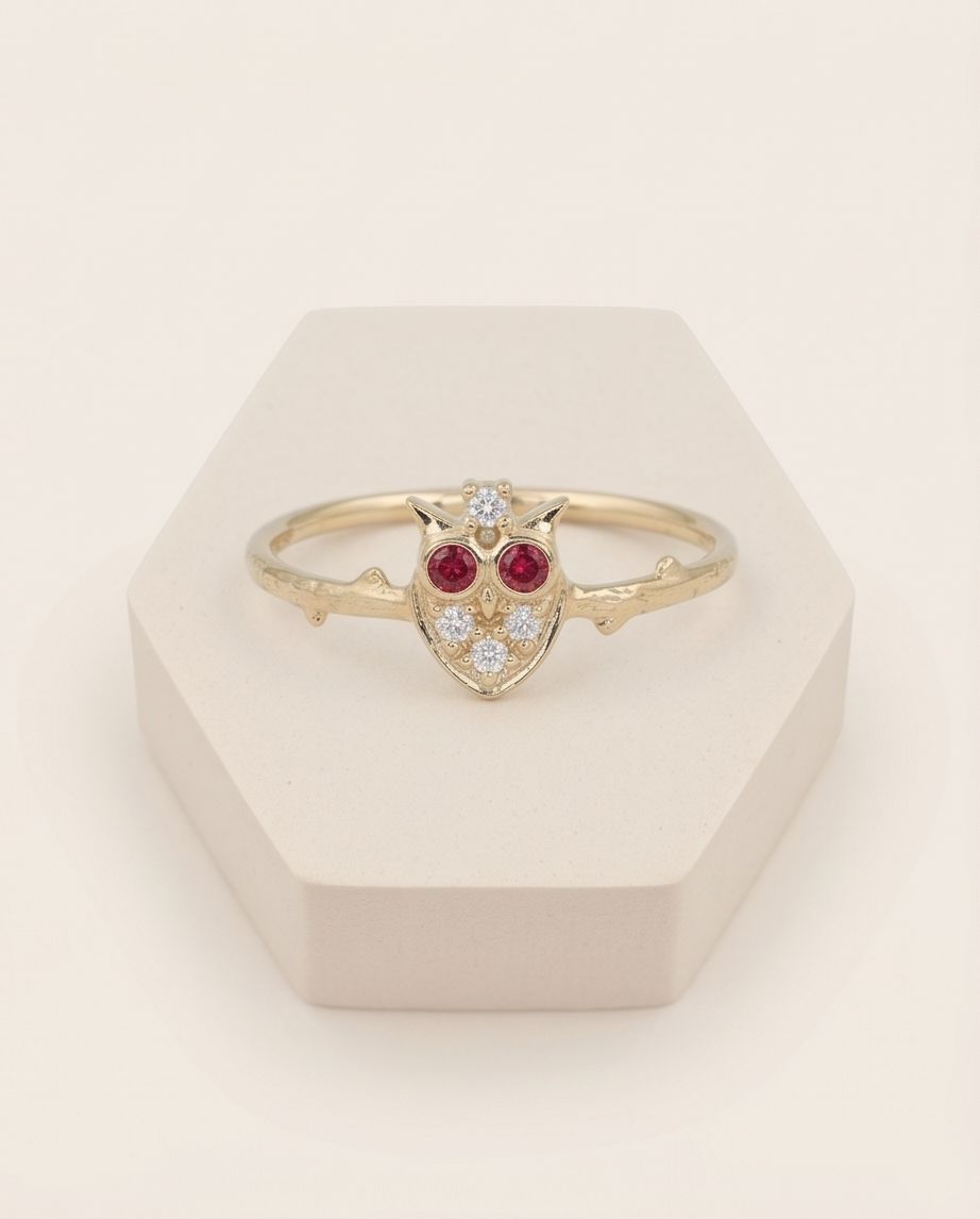 Celestial Owl Ring