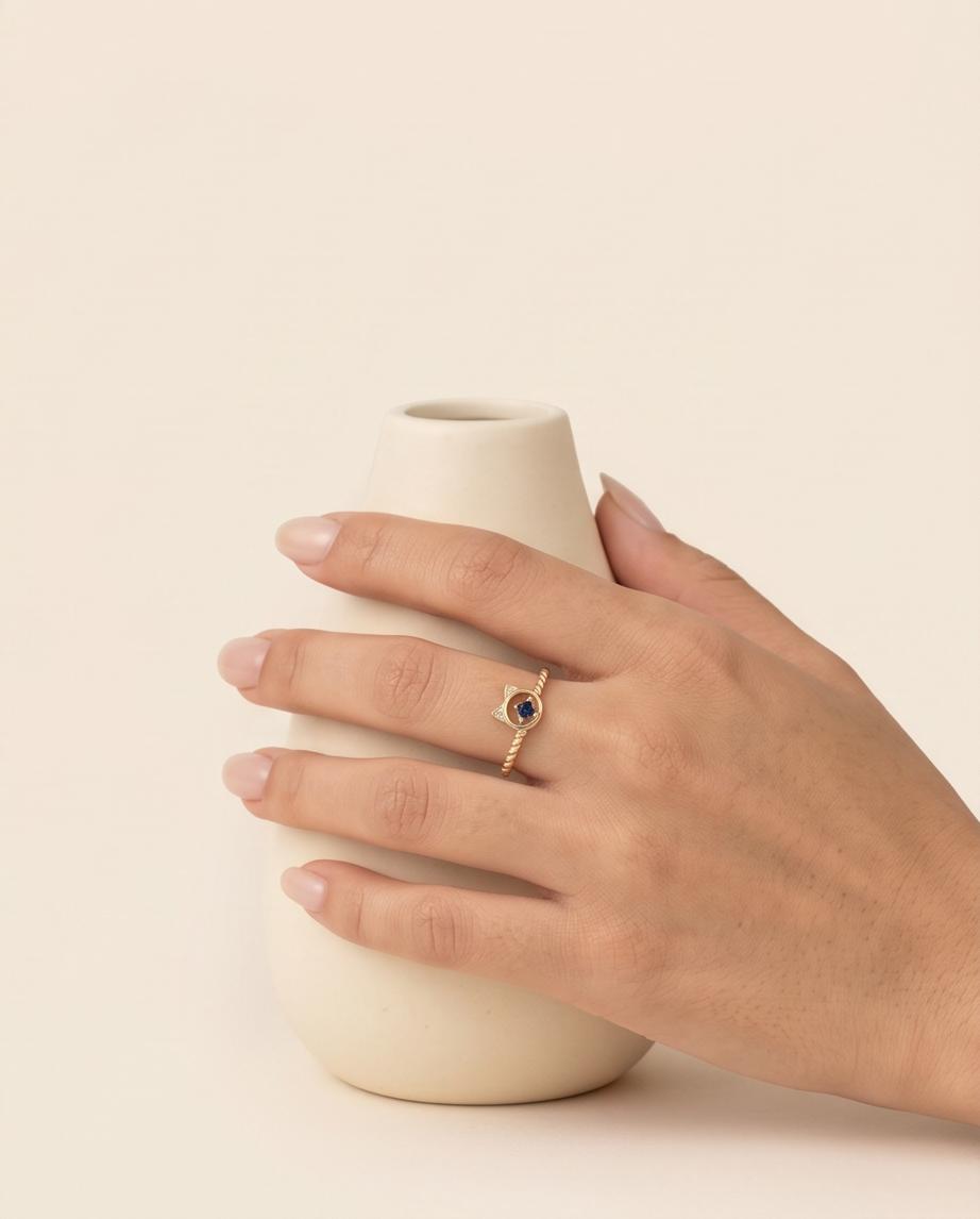 Moonlight Cat Ring