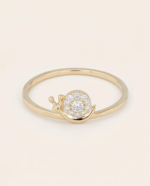 Snail Crystal Ring