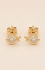 Snail Crystal Earring
