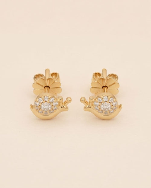 Snail Crystal Earring