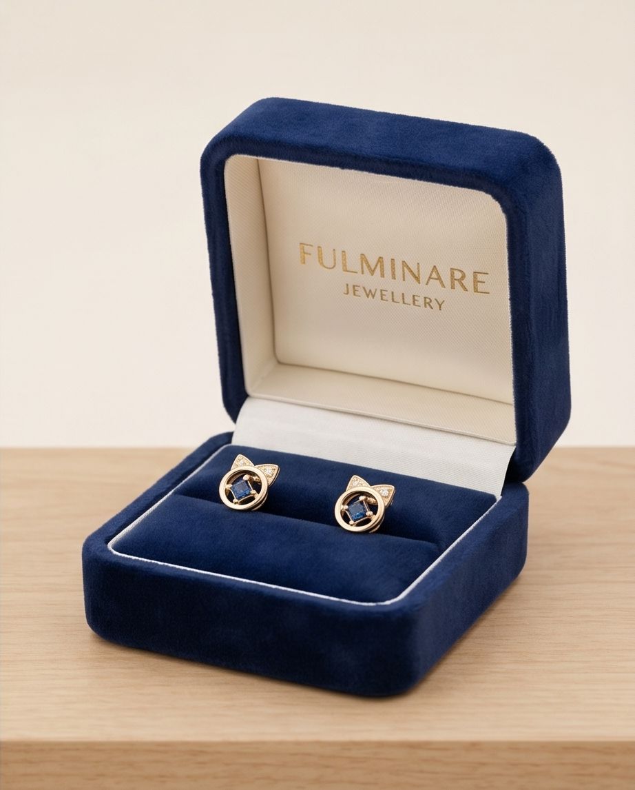 Moonlight Cat Earring