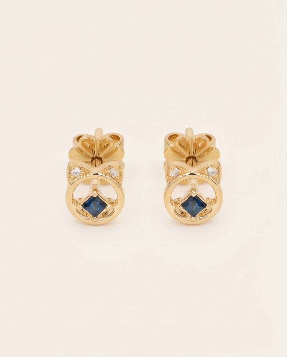 Moonlight Cat Earring