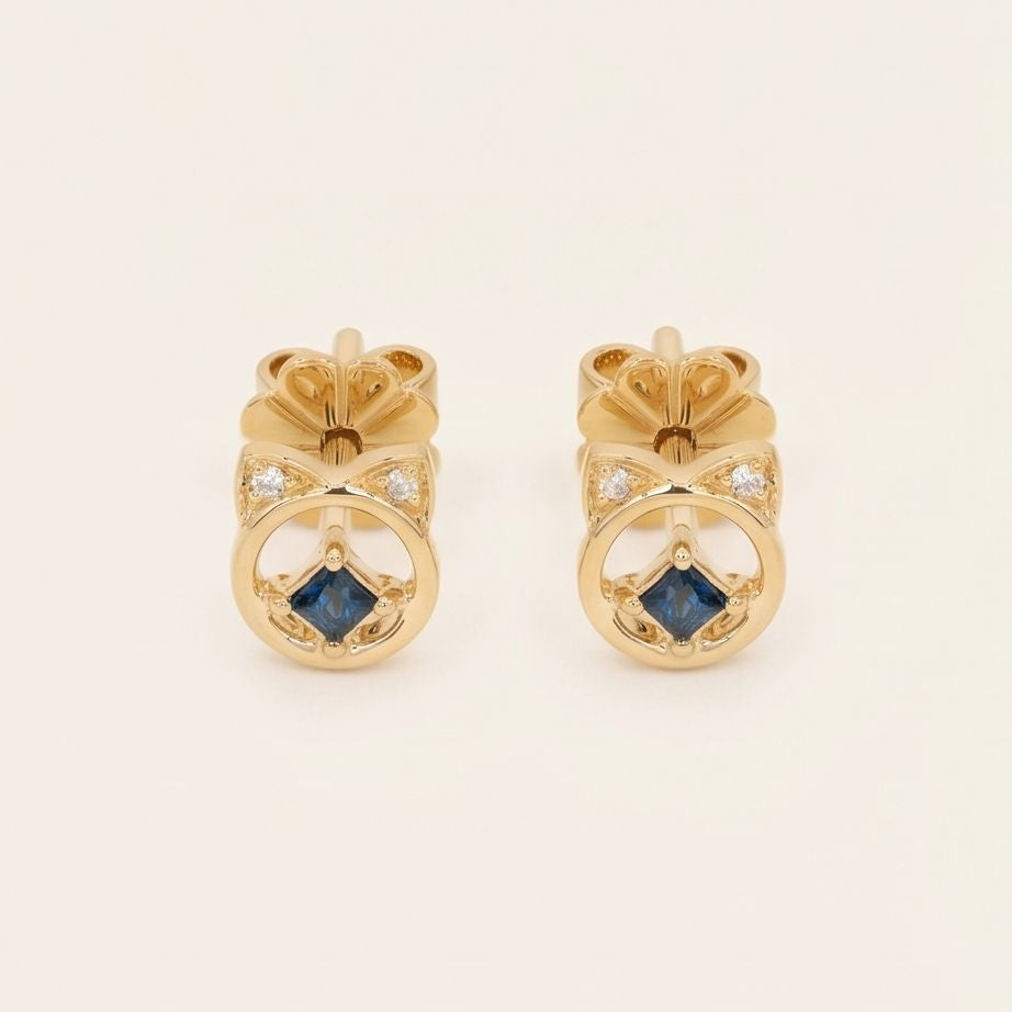 Moonlight Cat Earring
