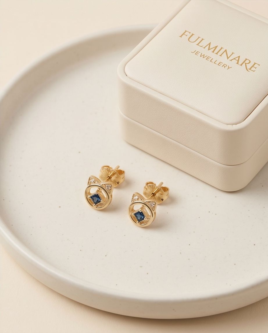 Moonlight Cat Earring