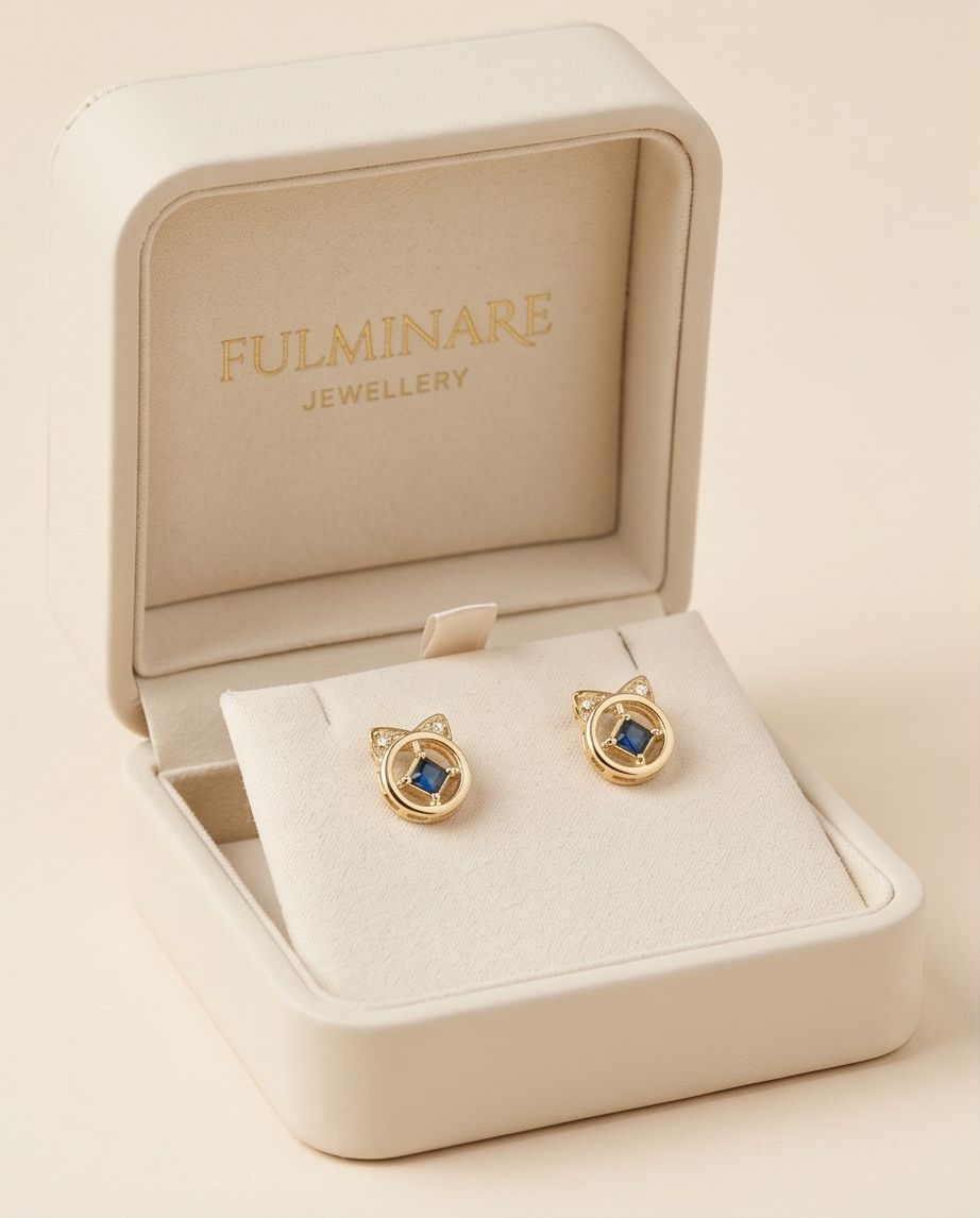 Moonlight Cat Earring