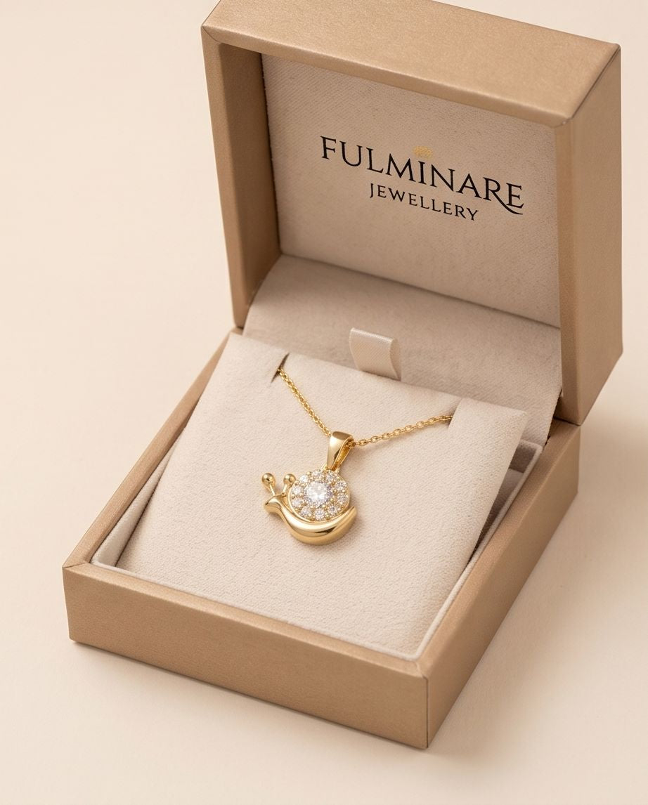 Snail Crystal Pendant
