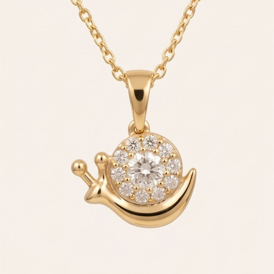 Snail Crystal Pendant
