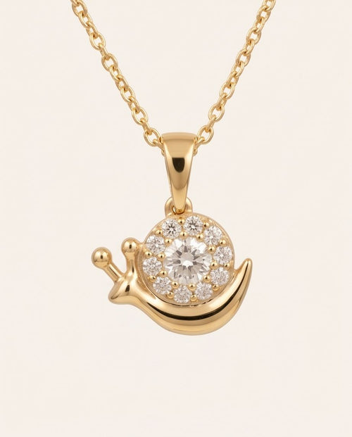 Snail Crystal Pendant