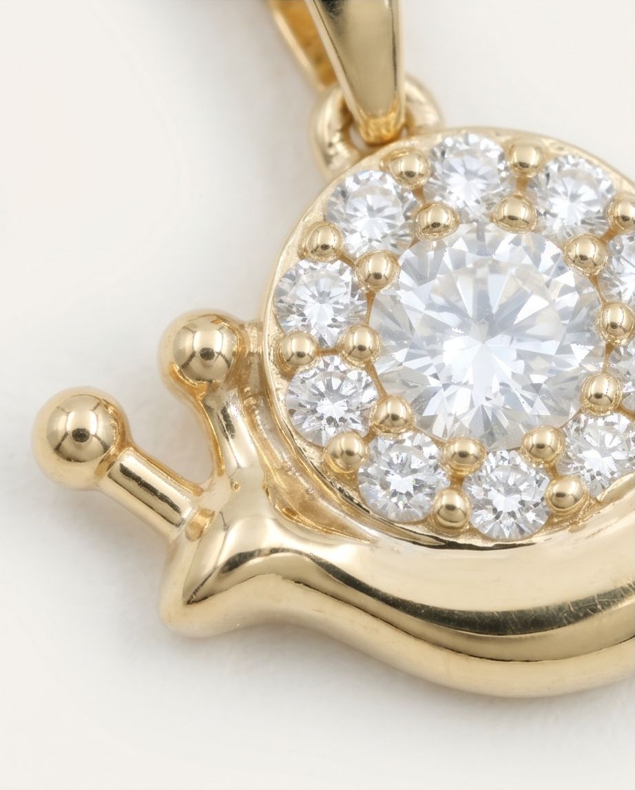 Snail Crystal Pendant