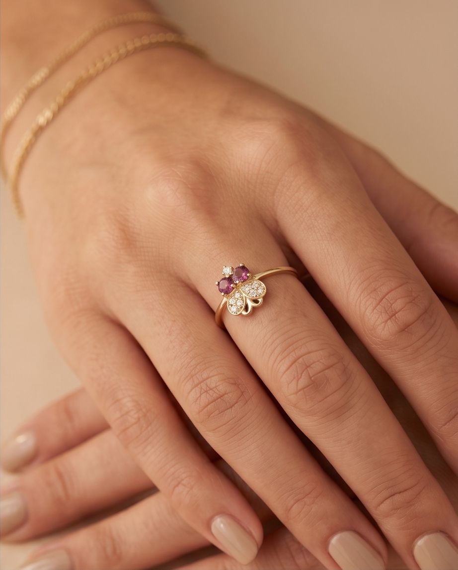 Rose Flutter Ring