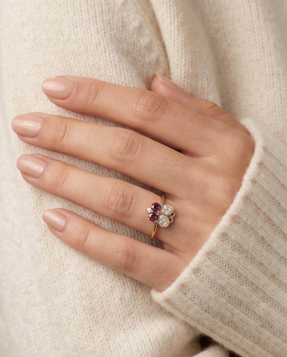 Rose Flutter Ring