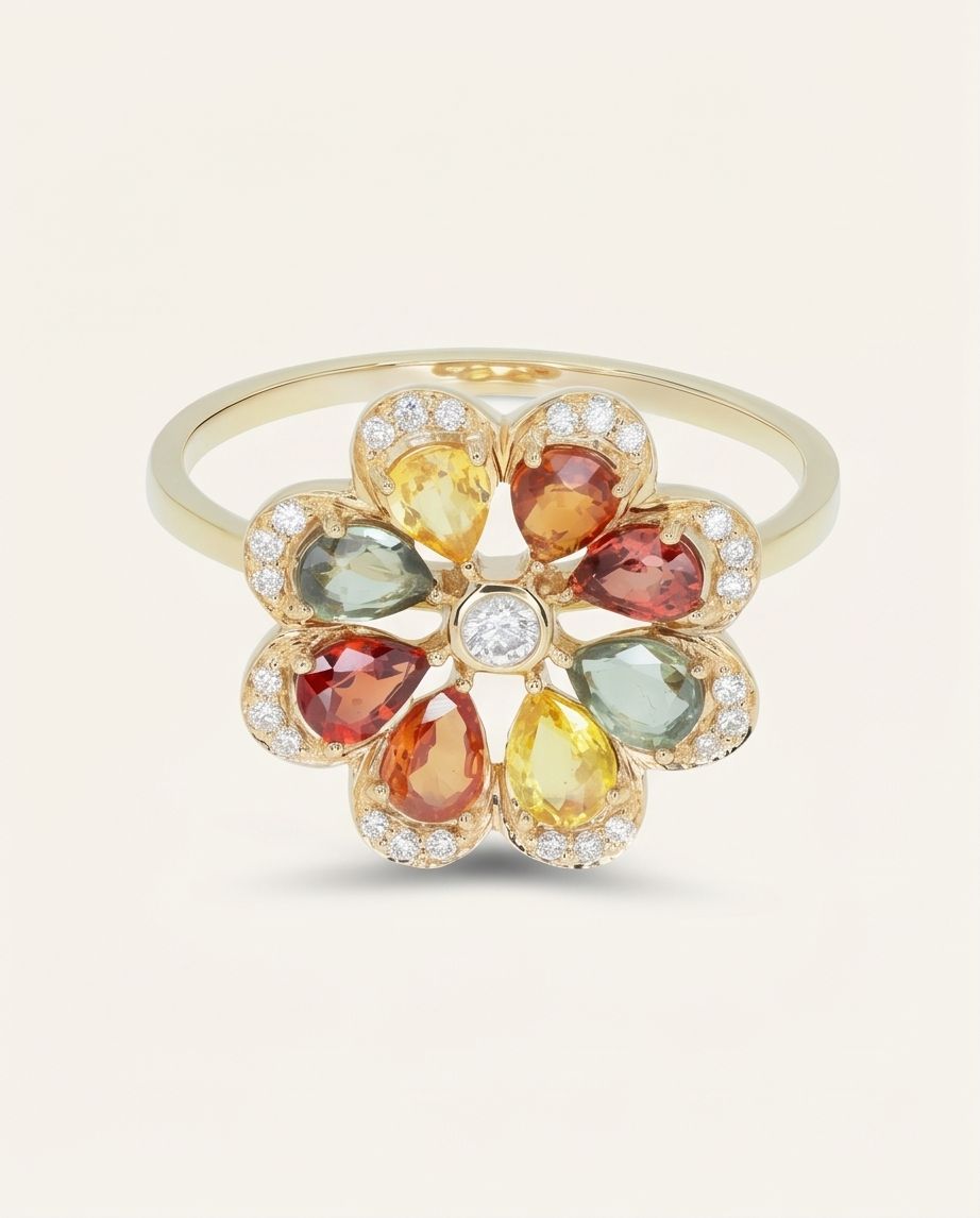 Cluster Petal Ring