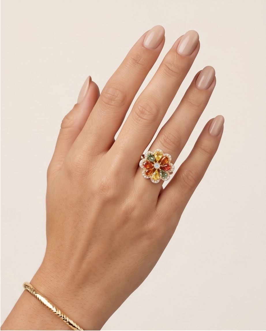 Cluster Petal Ring
