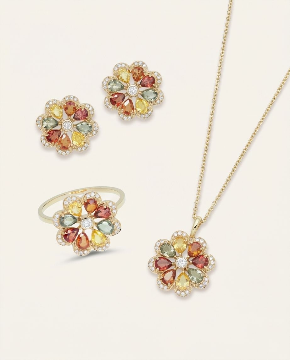 Cluster FullPetal Earring