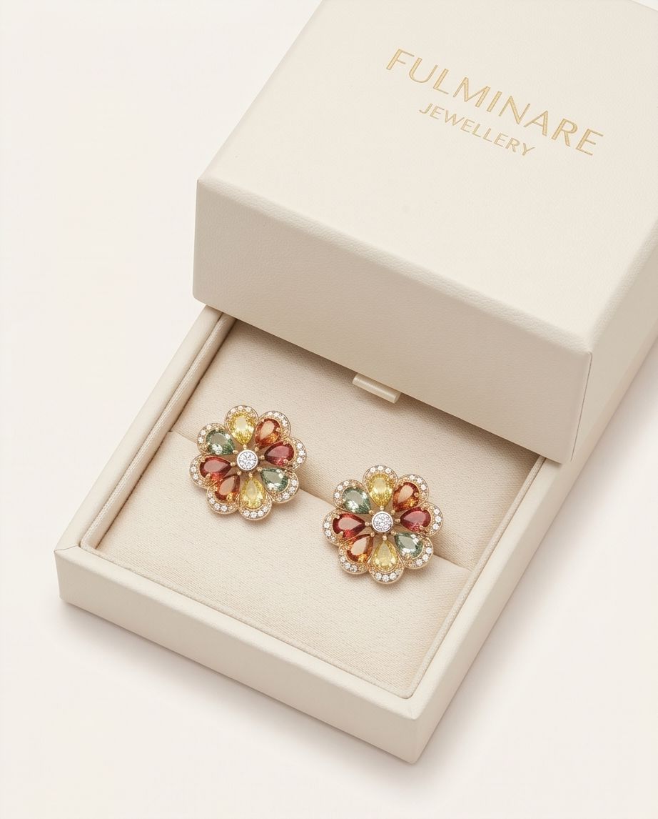 Cluster FullPetal Earring