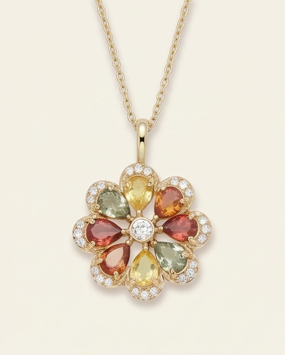 Cluster Petal Pendant