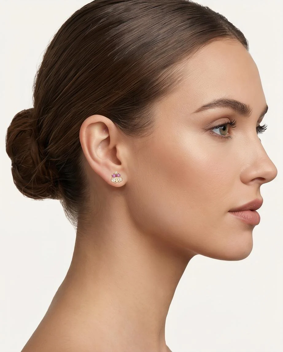 Rose Flutter Earring