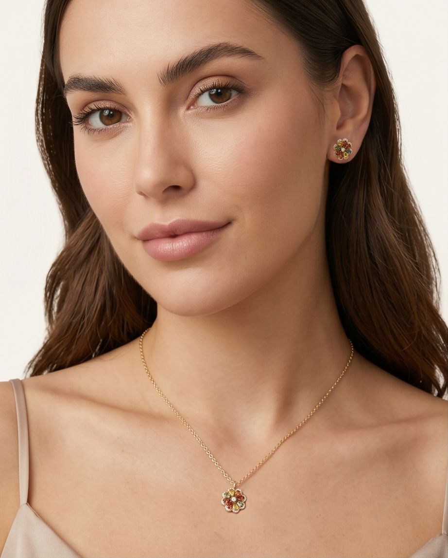 Cluster FullPetal Earring