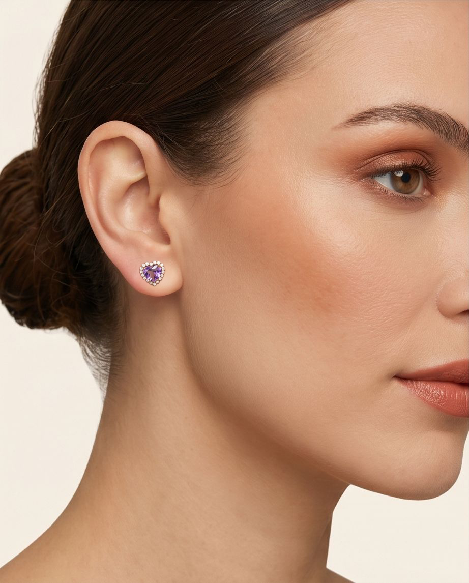 Regal Amethyst Earring